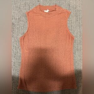 Self Esteem Sleeveless Terracotta Muscle Tee